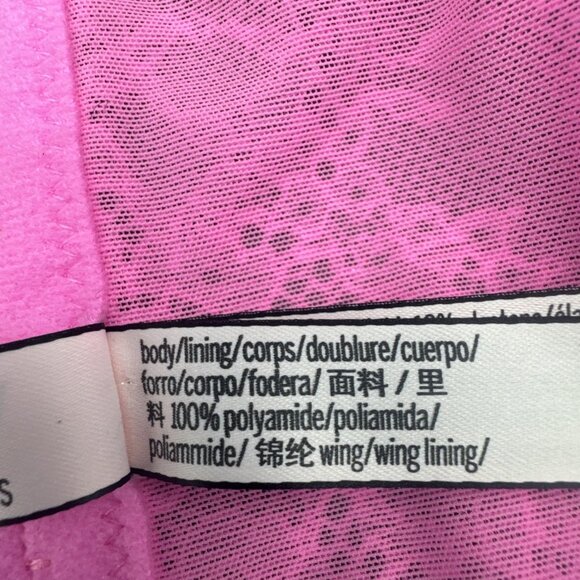 Victorias Secret Hot Pink Lingerie Large Lace Up Corset Bustier Bra Top - Picture 6 of 9